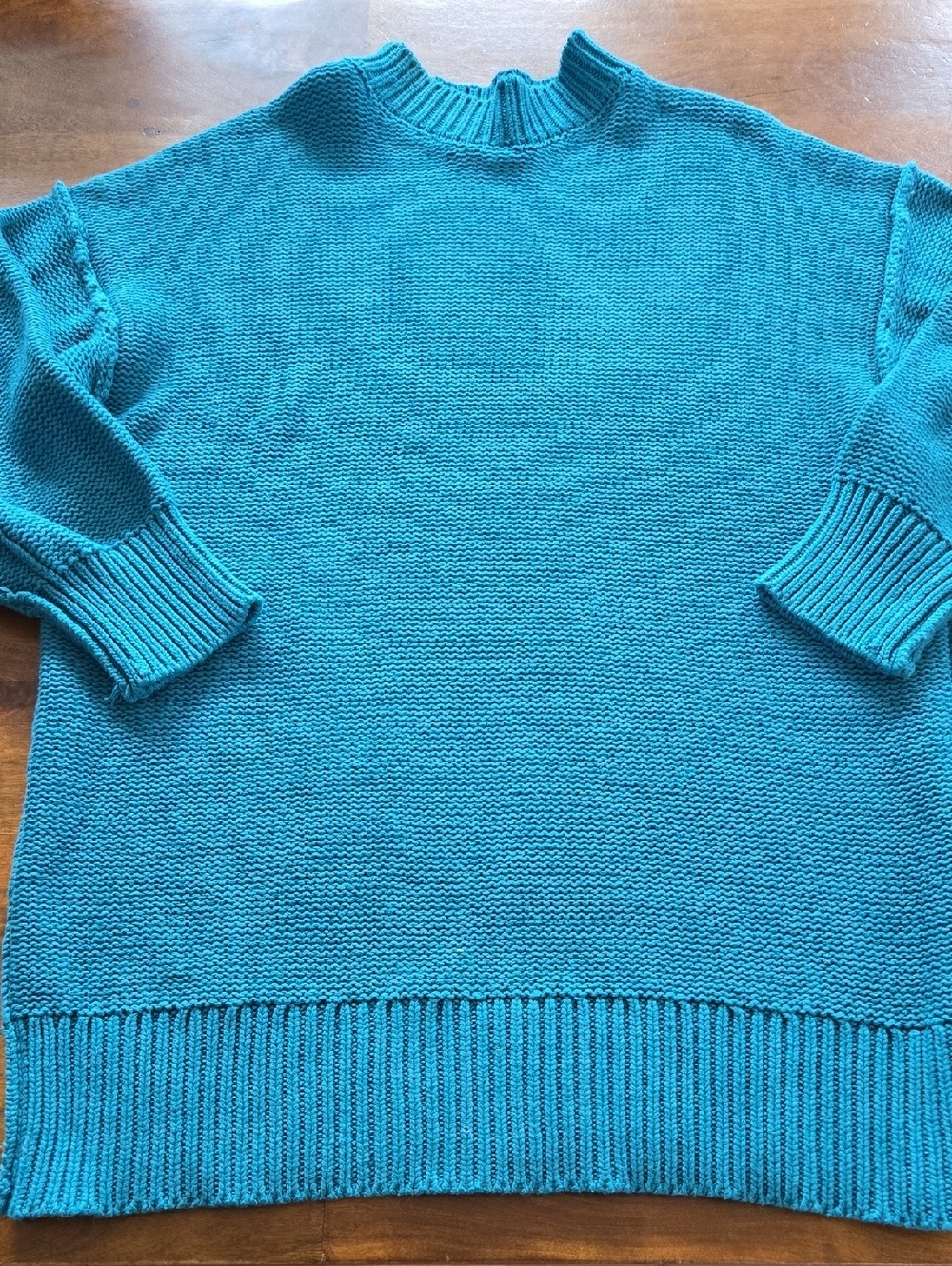 Vici Blue Oversized Mockneck Turtleneck Tunic Sweater Size Small